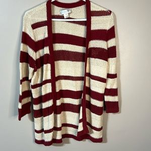Christopher & banks open front cardigan small